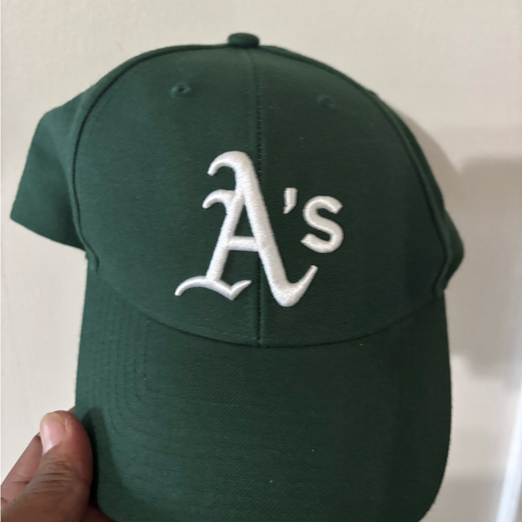 Green Baseball Cap With White Logo